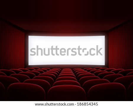 cinema screen for movie presentation
