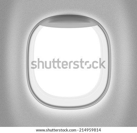 Aeroplane or jet black and white window