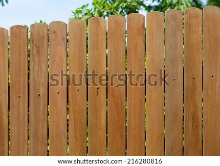 garden wooden fence