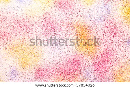 colorful paint drops from spray