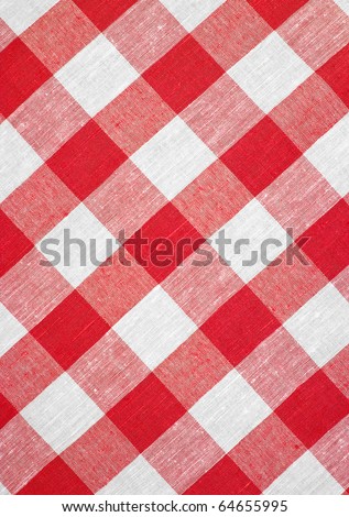 hi res red checked fabric tablecloth