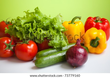 fresh vegetables still life