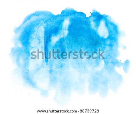 watercolor blue abstract background