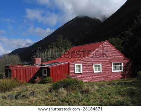 Mountain cottage, Arthurs Pass, New Zealand