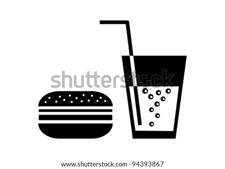 Hamburger Icon Stock Vector Illustration 94393867 : Shutterstock