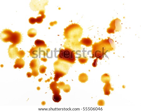 coffee drops isolated