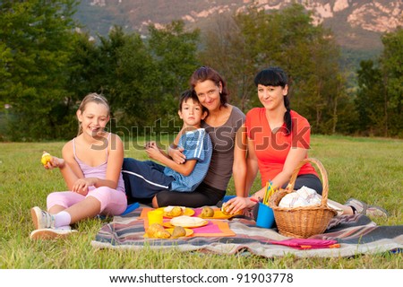 people on picnic