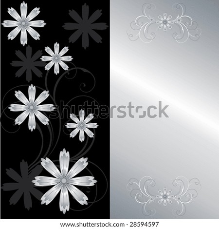 stylish floral card
