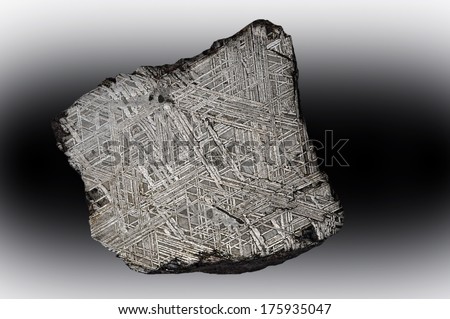 Iron meteorite slice from Sweden.