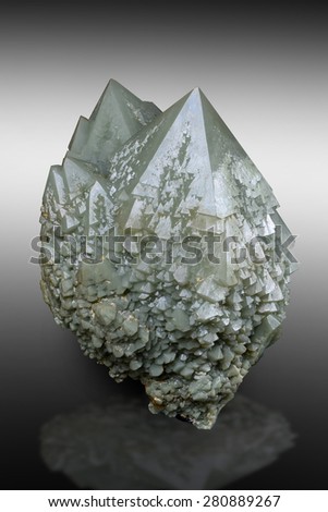 Green quartz from Dalnegorsk, Russia.