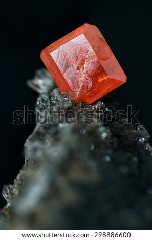 Wulfenite from Red Cloud Mine, Silver District, Arizona.