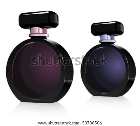 Perfume Bottles Set Stock Vector Illustration 50708506 : Shutterstock