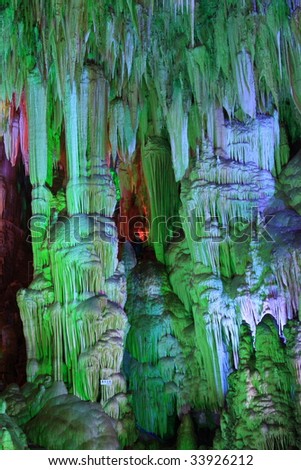 Beautiful magical underground cave