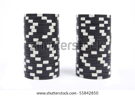 Black Poker Chip
