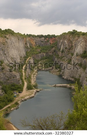 America quarries in Czech republic - a big hole in the land