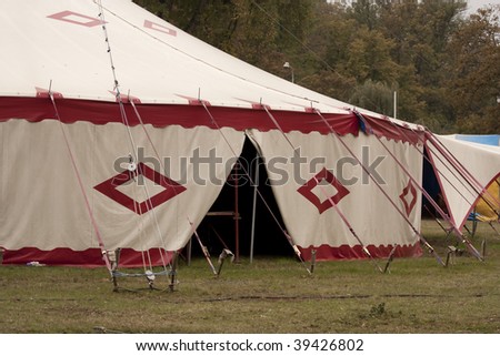 Circus marquee - a dark entrance into tent