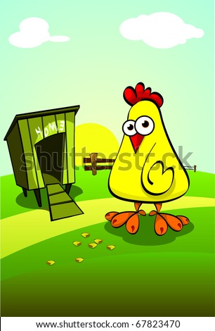 Chicken Coop Cartoon