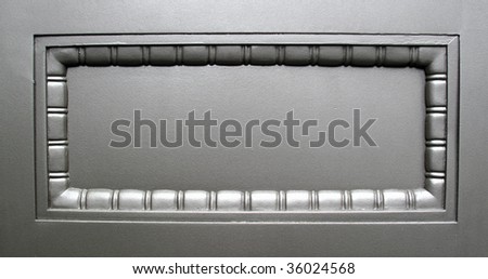 Silver rectangular plaque with space for message
