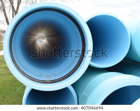 Water Main Pipes for Construction