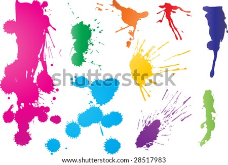 bright splatter paint