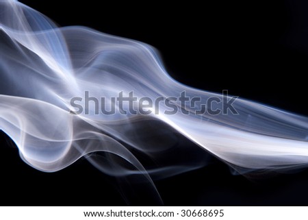 Flowing purple waves of smoke going horizontally.