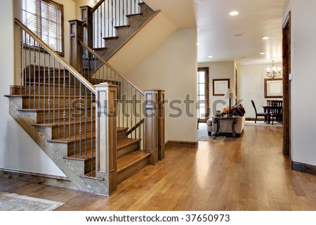 Wood Floored Home Entrance and Hall