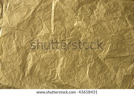 Gold Tissue Paper Wrinkled