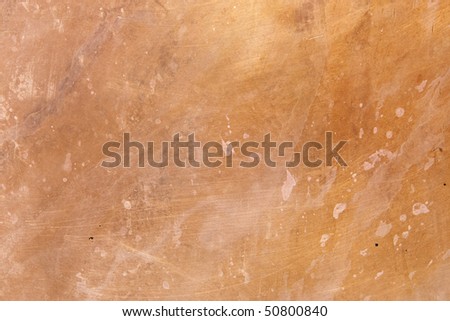 Detailed Worn Copper Texture. Focus across entire surface.