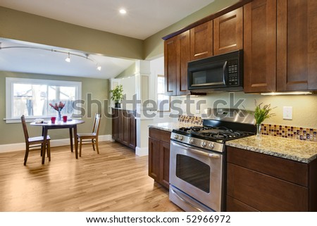 Remodel kitchen with oven and granite counters