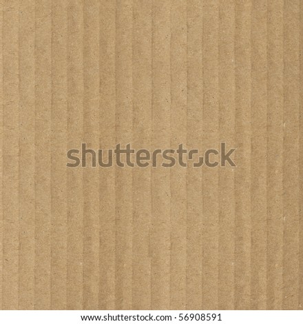 Large view of corrugated cardboard smoother side. Focus across entire surface.