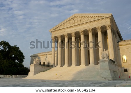 US Supreme Court at sunset. Summer 2010.