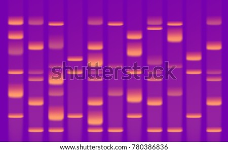 DNA Sequence Gel Close Up