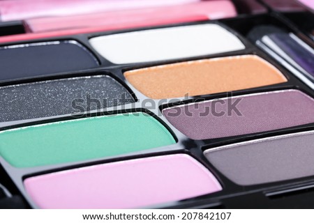 Make-up tools, closeup