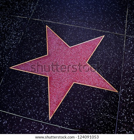 Hollywood Stars Fame on Los Angeles   October 16  A Blank Star In Hollywood Walk Of Fame On