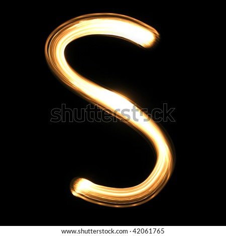 light yellow letters on the white background