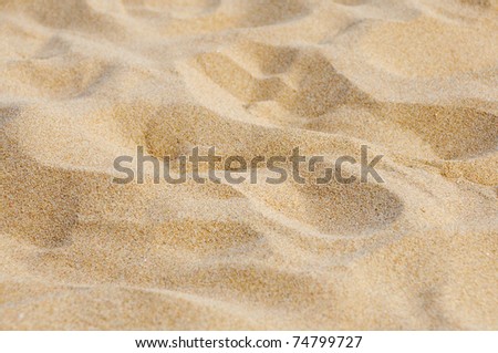 closeup of sand of a beach in the summer