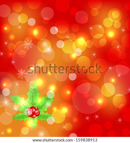 holiday wallpaper with decoration - raster