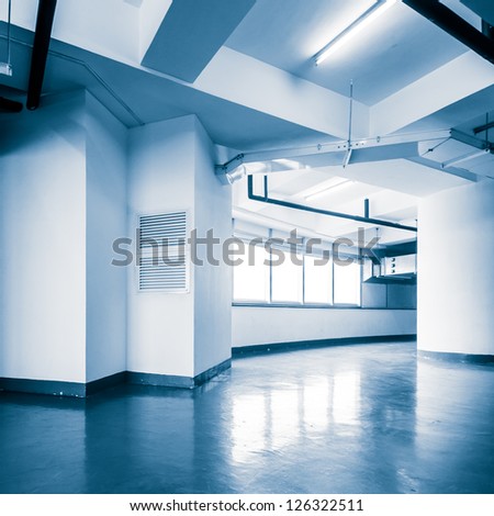 empty office in the modern office building