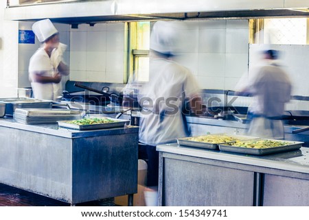 kitchen of a chinese restaurant