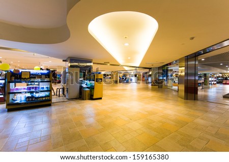 BEIJING,CHINA - JULY 6: Hualian shopping mall interior on July 6th 2010 in Beijing. Hualian is China\'s first supermarket chains listed companies.