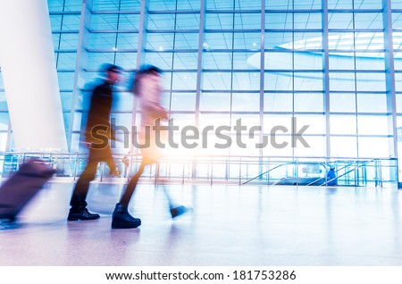 passenger in high speed ??rail station