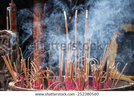 Burn incense
