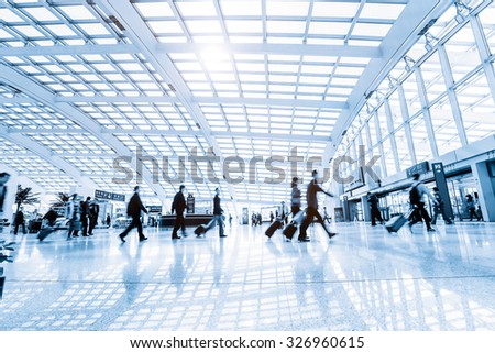 passenger in high speed rail station
