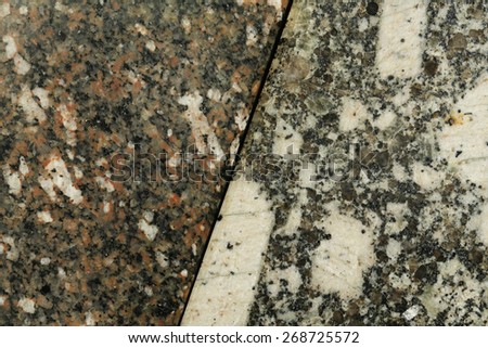 The polished granite tile