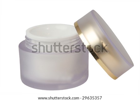 Bank with a cosmetic cream