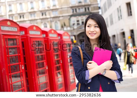 a beautiful young chinese student in london