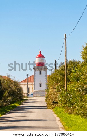 Road to Lighthouse of Cabo Sardao, Portugal - Farol do Cabo Sardao (built in 1915)
