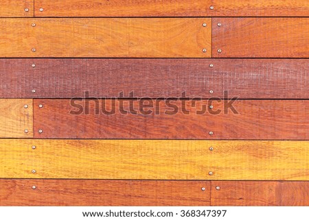 Old wooden planks surface background. orange texture