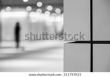 girl stand on the hallway