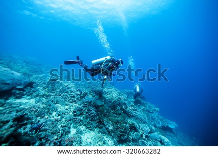 diver underwater